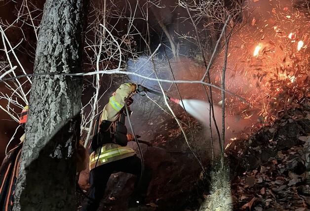 영주 야산 추락 공군 F-16C 전투기 조종사 구조 완료