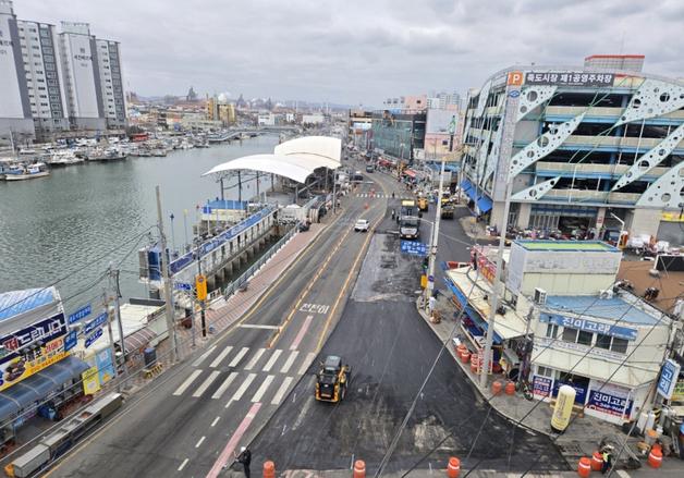 도로 침하 포항 죽도어시장 동빈교 28일 오후 2시 개통