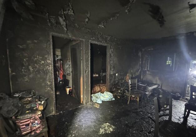 진주 주택 화재…1명 부상