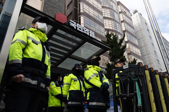 합수본, 국민의힘 당사·당원명부 관리업체 압수수색 중단