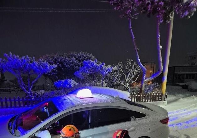 대설특보 광주·전남…최고 13.5㎝ 폭설에 사고 속출