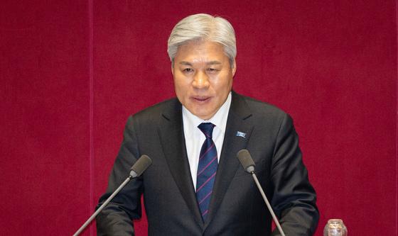 비교섭단체 대표연설하는 서왕진 조국혁신당 원내대표