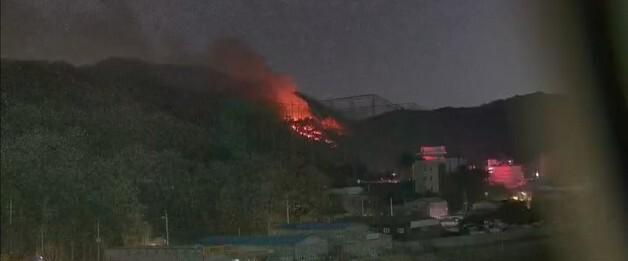아산 염치읍서 산불…54분 만에 진화