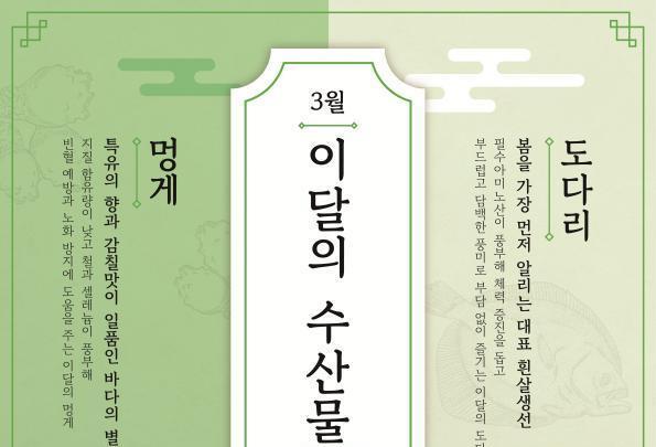 봄 알리는 '도다리'·바다의 별미 '멍게'…3월 이달의 수산물로 선정