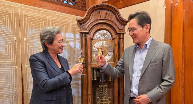 이재용·리사수 '승지원 회동'…HBM4·파운드리 'AI 혈맹'