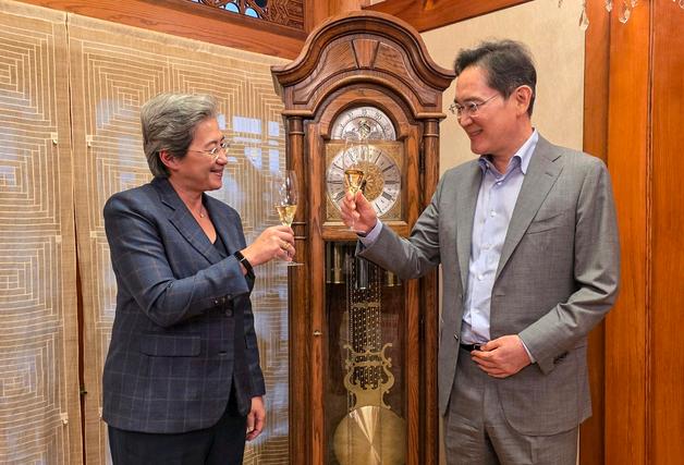 이재용·리사수 '승지원 회동'…HBM4·파운드리 'AI 혈맹'