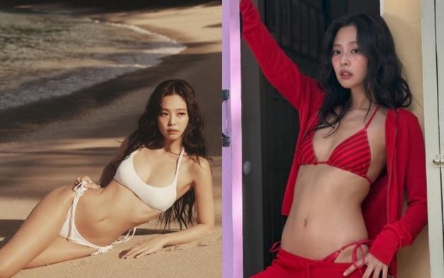 블랙핑크 제니, 해변부터 침대까지…관능적 비키니 자태 [N샷]