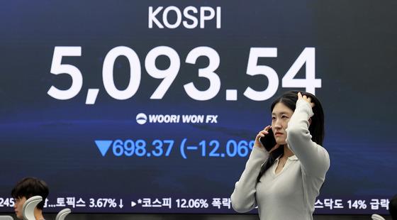 [뉴스1 PICK]'검은 수요일' 중동 전쟁에 코스피 12% 급락