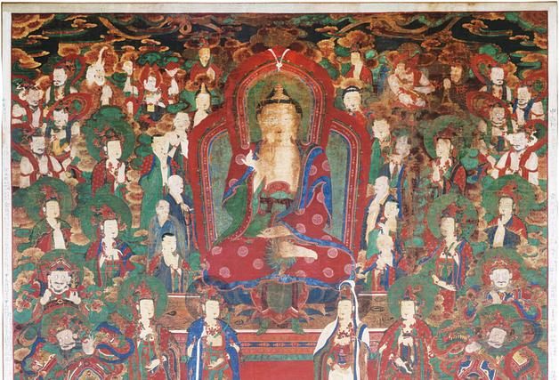 현등사에 남은 1759년 불화 '아미타여래설법도' 국가 보물됐다