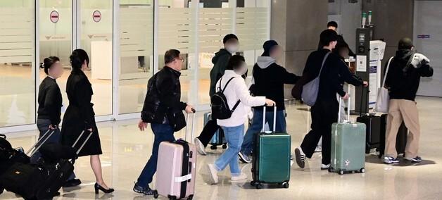 두바이에서 귀국하는 시민들