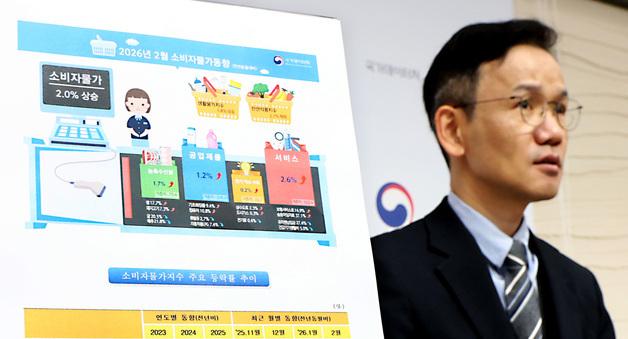 소비자물가 6개월째 2%대 유지…중동 변수에 3월 '촉각'