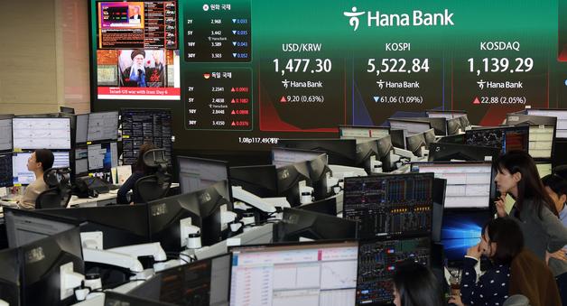 오늘도 '롤러코스피'…외인 순매도에 코스피 낙폭 확대