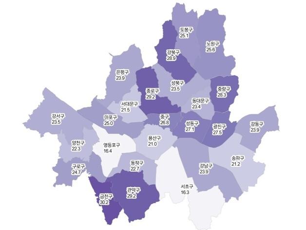 서울 자치구별 '자살률 양극화'…서울시장 선거 쟁점 떠오를까