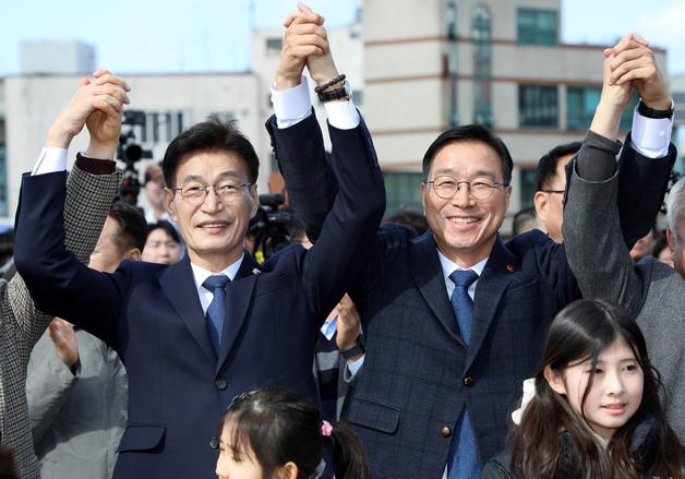 위성곤 "진짜 시작" vs 문대림 "다시 출발"…민주 제주지사 결선 의지