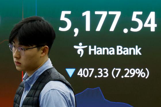 유가 충격에 코스피 5100선으로 밀려…외인 3조 '팔자'[장중시황]