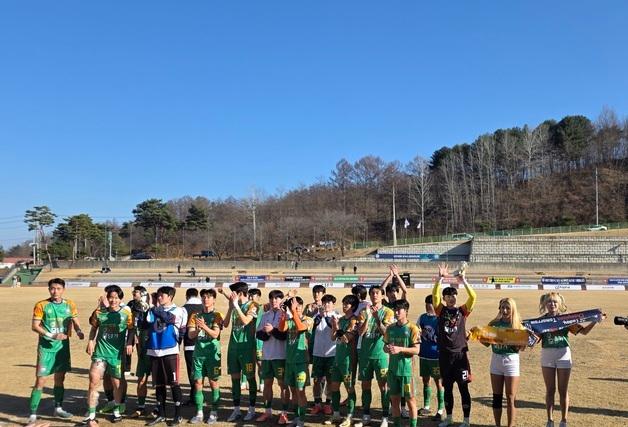 금산인삼FC 화려한 데뷔…홈 개막전서 평창에 승리