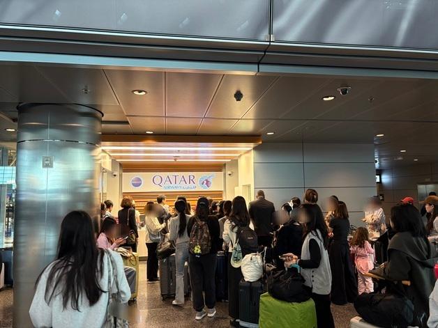 우리 국민 322명 태운 카타르발 직항편 인천 도착(종합2보)