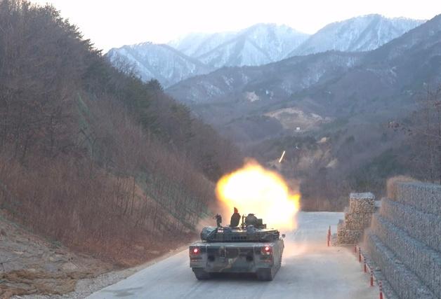 육군 22사단 전차대대, 고성서 주야간 전차포 사격훈련