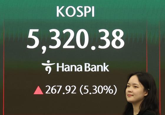  [뉴스1 PICK]코스피 6% 뛰며 5,300 회복...매수사이드카 발동