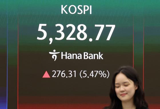 아증시 일제 급등 출발, 코스피 5.47%…최고 상승률