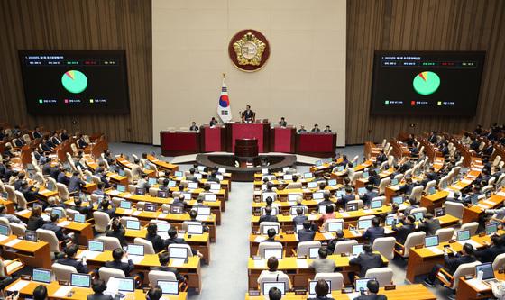 국회 본회의 통과되는 추경안