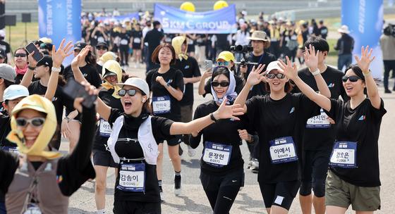 "원팀 향한 첫걸음"…대한·아시아나항공, 자선 달리기 행사 개최