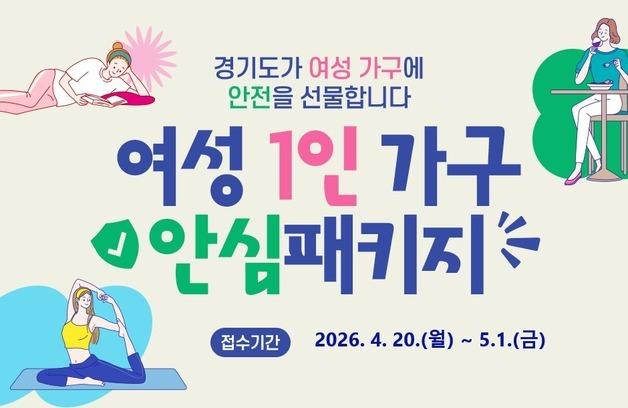 경기도, 여성안심패키지 1000가구 지원…20일부터 접수
