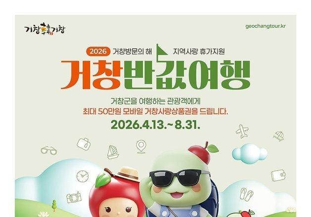 '거창반값여행' 1차 신청 조기마감…전국서 2930명 몰려 '대박'