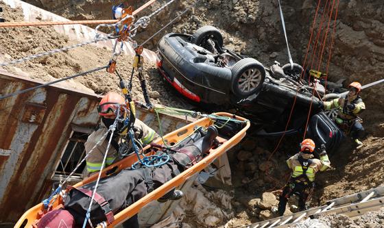 경기소방, 싱크홀 사고 대비 훈련