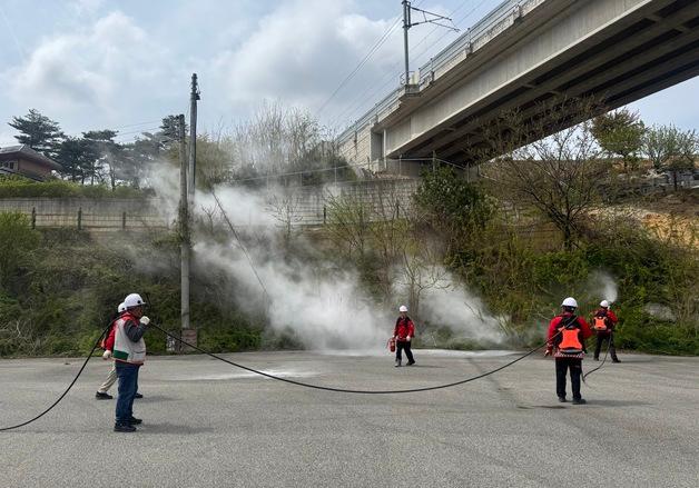 "초기에 잡는다"…강릉 구정면 산불 진화 훈련 강화 