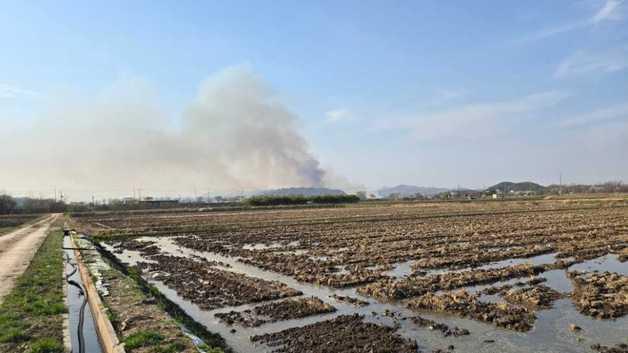 철원 근남면 마현리 산불 1시간 30분 만에 진화(종합)