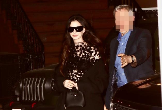 앤 해서웨이, 악마도 울고 갈 과감한 전신 망사 드레스 [N해외연예] 