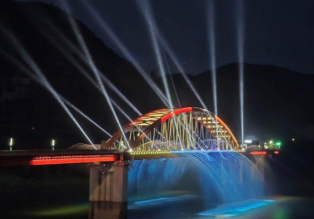 단양 고수대교 경관 분수, 17일부터 재가동