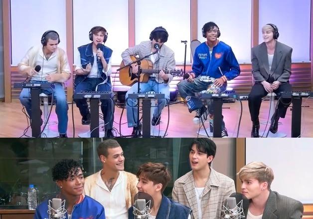 '하이브 라틴 팝 그룹' 산토스 브라보스, 레전드 배철수 만났다