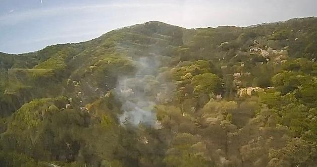 "산속에 흰 연기"…양평 양동면 일대 야산서 불