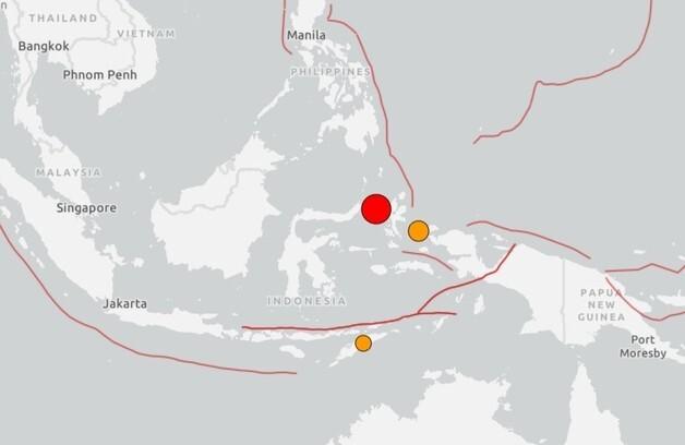  "인니 동부 섬에서 규모 7.8 강진…쓰나미 주의보"