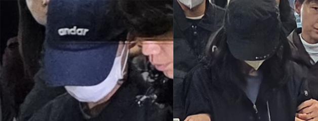 "죽을 줄 몰랐나"…'장모 살해·유기' 사위·딸, 질문 세례에 침묵