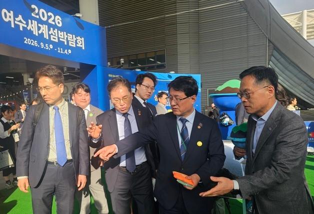 김영규 후보, 김성환 장관에 "여수에 세계섬 국제기구 설립" 건의