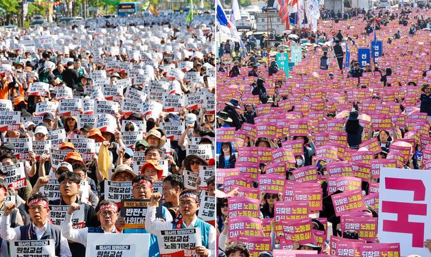 민주노총·한국노총 '63년 만에 되찾은 노동절'