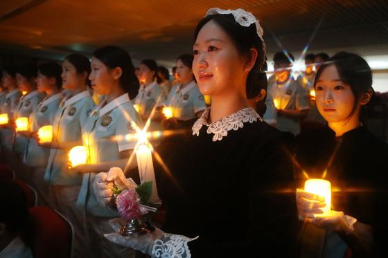 "의롭게 살며 간호 최선"…영진전문대, 예비 간호사 211명 선서