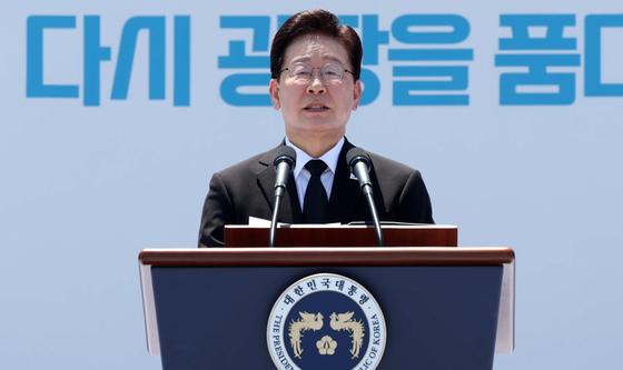 5·18민주화운동 기념사하는 이재명 대통령