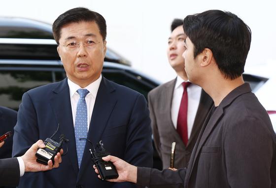 홍장원 전 차장 "충분히 오해 풀어"…종합특검 9시간 소환 조사