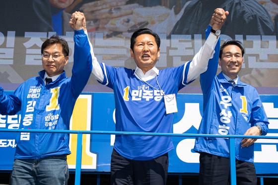 정청래 "대통령 지지율이 승리 비법"…장동혁 "죄 지으면 감옥행"(종합)
