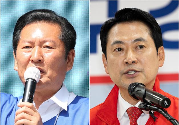 '사전투표 첫날' 정청래, 수도권·충남 유세…장동혁, 세종·경기행