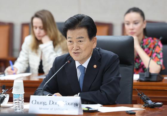 통일부 "검찰 정동영 사건 배당은 절차상 조치…혐의 예단 유감"(종합)