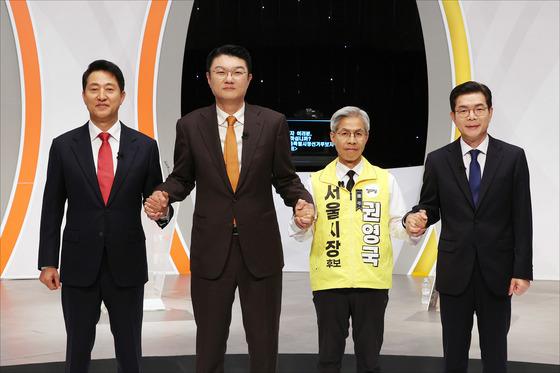 정원오 "시민의 삶 든든히 뒷받침"…오세훈 "李정권 오만·독주 견제"