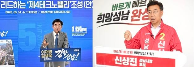 성남시장 선거, '진흙탕 고발전' 속 '정책 비전' 진검승부