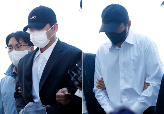 [뉴스1 PICK] 김창민 감독 '상해치사' 피의자들, 마스크 쓰고 영장심사 출석