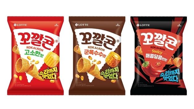 롯데웰푸드, '꼬깔콘' 5년 만에 패키지 디자인 새단장