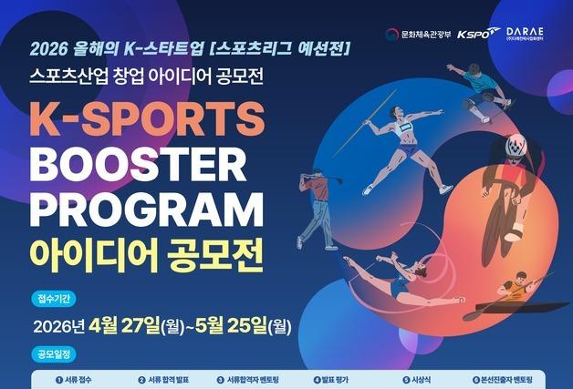 국민체육진흥공단, '2026 스포츠산업 창업 아이디어 공모전' 개최